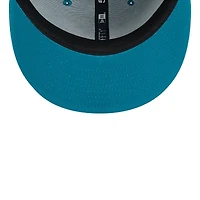 Casquette ajustée 59FIFTY New Era pour hommes des Jacksonville Jaguars 2024 Sideline, bleu sarcelle