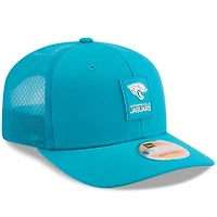 Men's New Era Teal Jacksonville Jaguars 2025 Sideline  9SEVENTY Trucker Adjustable Hat