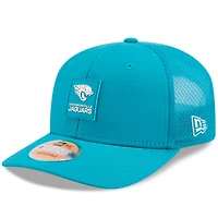 Men's New Era Teal Jacksonville Jaguars 2025 Sideline  9SEVENTY Trucker Adjustable Hat