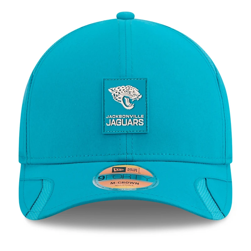 Men's New Era Teal Jacksonville Jaguars 2025 Sideline  M-Crown 9FORTY Adjustable Hat