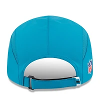 Casquette ajustable Sideline Runner 2025 bleu sarcelle New Era pour homme des Jaguars de Jacksonville