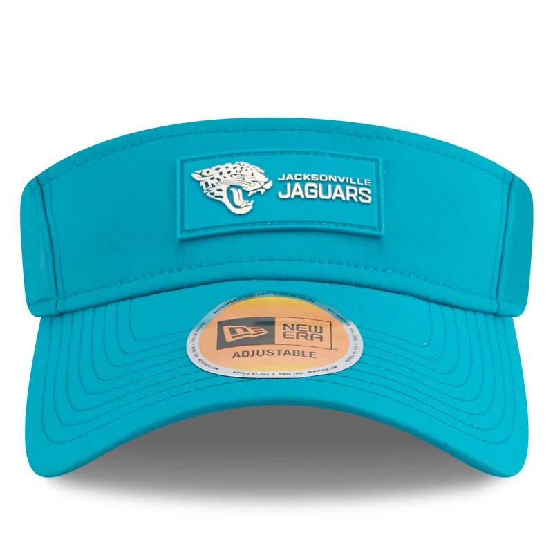 Visière latérale New Era bleu sarcelle pour homme des Jaguars de Jacksonville 2025