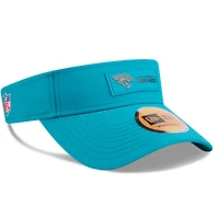 Visière latérale New Era bleu sarcelle pour homme des Jaguars de Jacksonville 2025
