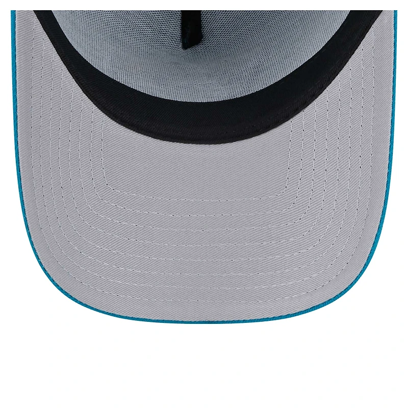 Men's New Era  Teal Jacksonville Jaguars  A-Frame 9FORTY Adjustable Hat