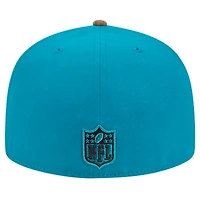 Men's New Era Teal Jacksonville Jaguars Active Two-Tone Camo 59FIFTY Fitted Hat
