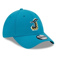 Casquette flex 39THIRTY City Originals Jacksonville Jaguars New Era bleu sarcelle pour homme