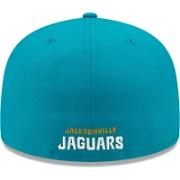 Men's New Era Teal Jacksonville Jaguars  Flawless 59FIFTY Fitted Hat