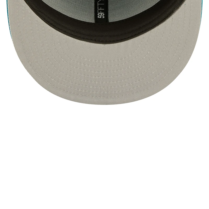 Men's New Era Teal Jacksonville Jaguars Flawless 59FIFTY Fitted Hat