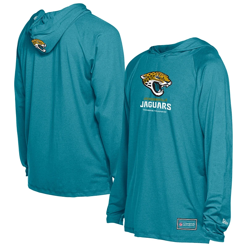 Men's New Era  Teal Jacksonville Jaguars Functional Fandom Hoodie