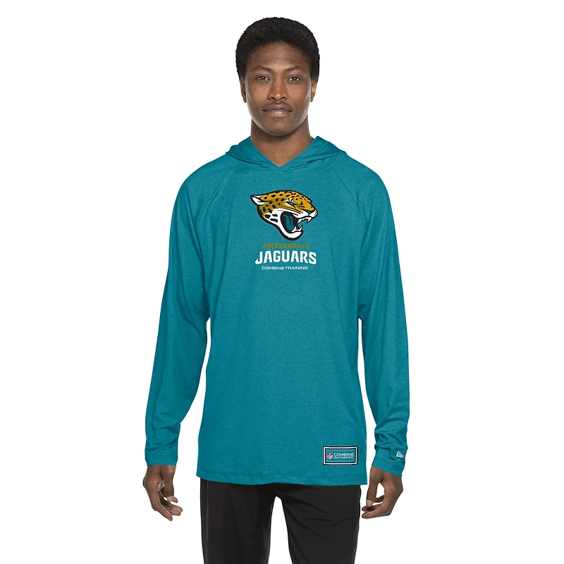 Men's New Era  Teal Jacksonville Jaguars Functional Fandom Hoodie