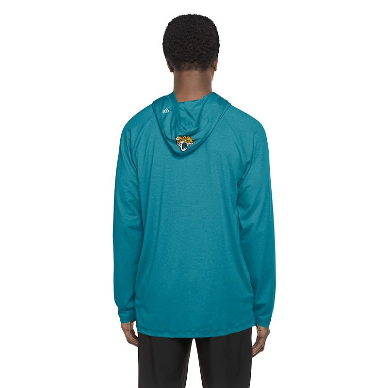 Men's New Era  Teal Jacksonville Jaguars Functional Fandom Hoodie