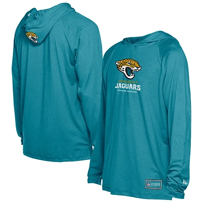 Men's New Era  Teal Jacksonville Jaguars Functional Fandom Hoodie