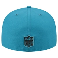 Casquette ajustée Jacksonville Jaguars Main 59FIFTY de New Era pour homme, bleu sarcelle
