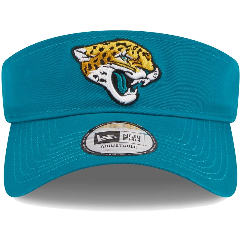 Men's New Era Teal Jacksonville Jaguars Main Adjustable Visor