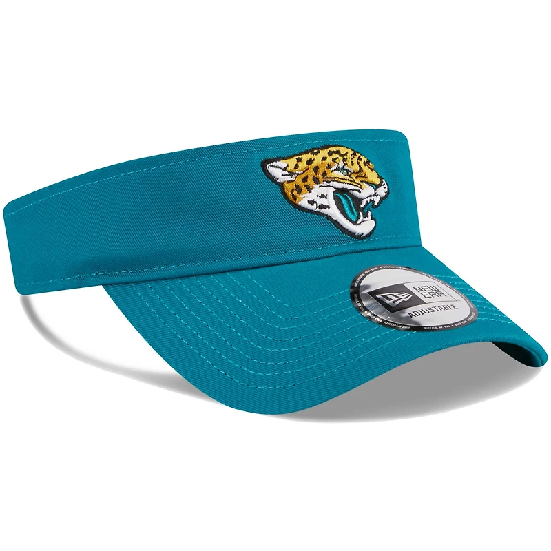 Men's New Era Teal Jacksonville Jaguars Main Adjustable Visor