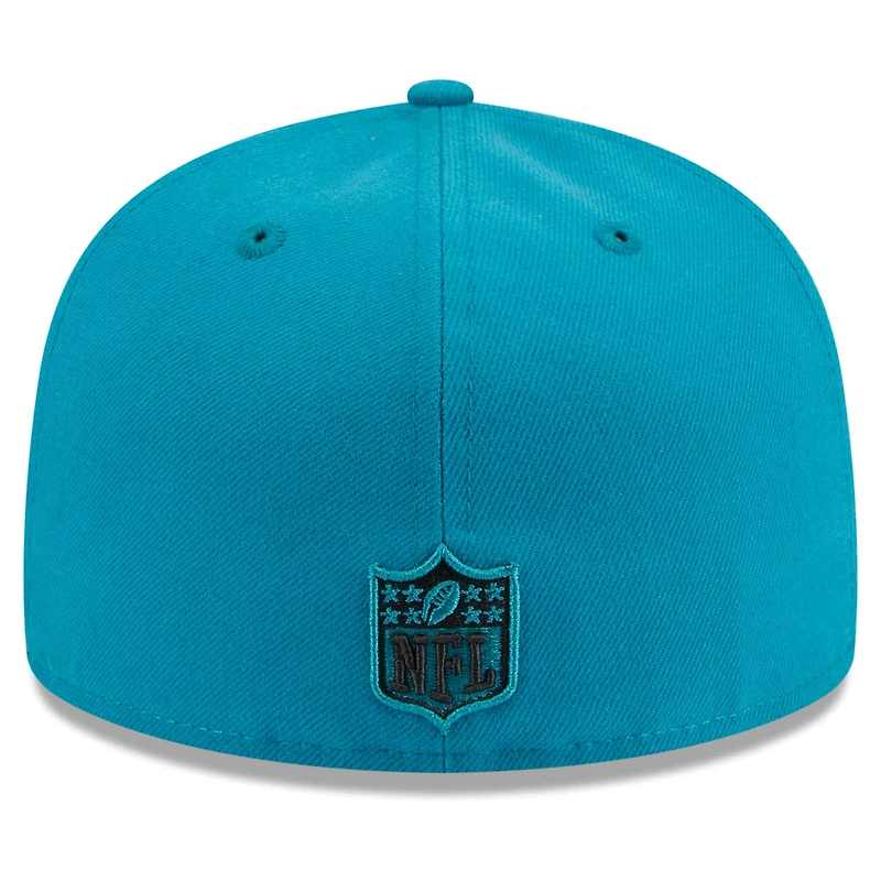 Men's New Era Teal Jacksonville Jaguars Main Patch 59FIFTY Fitted Hat