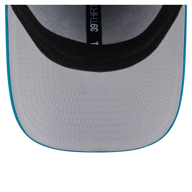 Casquette perforée 39THIRTY Flex bleu sarcelle pour homme des Jaguars de Jacksonville New Era