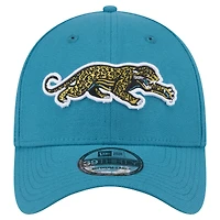 Men's New Era  Teal Jacksonville Jaguars Throwback Crawl Standard 39THIRTY Flex Hat