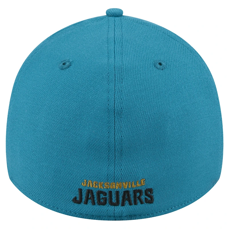 Men's New Era  Teal Jacksonville Jaguars Throwback Crawl Standard 39THIRTY Flex Hat