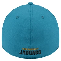 Men's New Era  Teal Jacksonville Jaguars Throwback Crawl Standard 39THIRTY Flex Hat