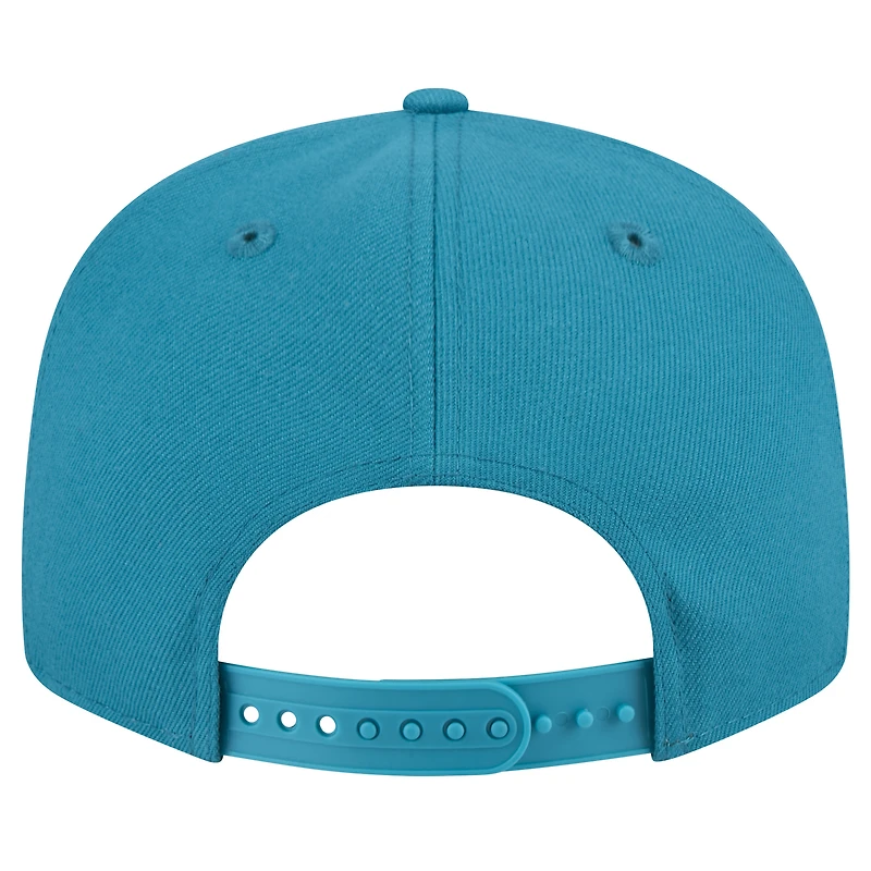 Men's New Era  Teal Jacksonville Jaguars Throwback Crawl Standard 9FIFTY Snapback Hat