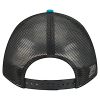 Men's New Era  Teal Jacksonville Jaguars Throwback Linear A-Frame 9FORTY Adjustable Hat