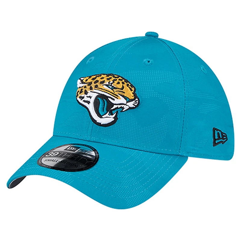 Men's New Era  Teal Jacksonville Jaguars Tonal Camo 39THIRTY Stretch Fit Hat