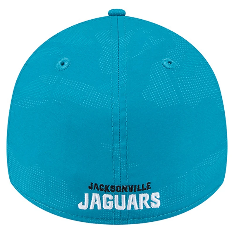 Men's New Era  Teal Jacksonville Jaguars Tonal Camo 39THIRTY Stretch Fit Hat