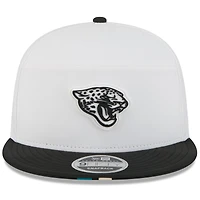 Men's New Era  White/Black Jacksonville Jaguars 2025 NFL Training Camp Split Panel 9FIFTY Snapback Hat