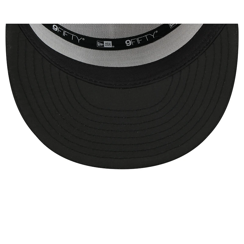 Men's New Era White/Black Jacksonville Jaguars 2025 NFL Training Camp Split Panel 9FIFTY Snapback Hat