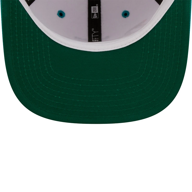 Men's New Era White/Teal Jacksonville Jaguars Sparky Original 9FIFTY Snapback Hat