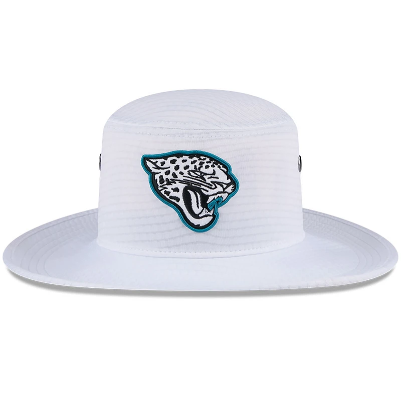 Chapeau bob Panama New Era pour homme, blanc, Jacksonville Jaguars 2024 NFL Training Camp
