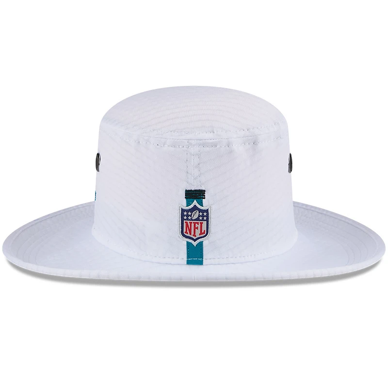 Men's New Era White Jacksonville Jaguars 2024 NFL Training Camp Panama Bucket Hat