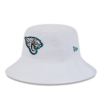 Men's New Era White Jacksonville Jaguars 2024 NFL Training Camp Stretch Bucket Hat