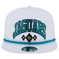 Casquette Snapback Jacksonville Jaguars Diamond Golfer pour homme New Era blanche