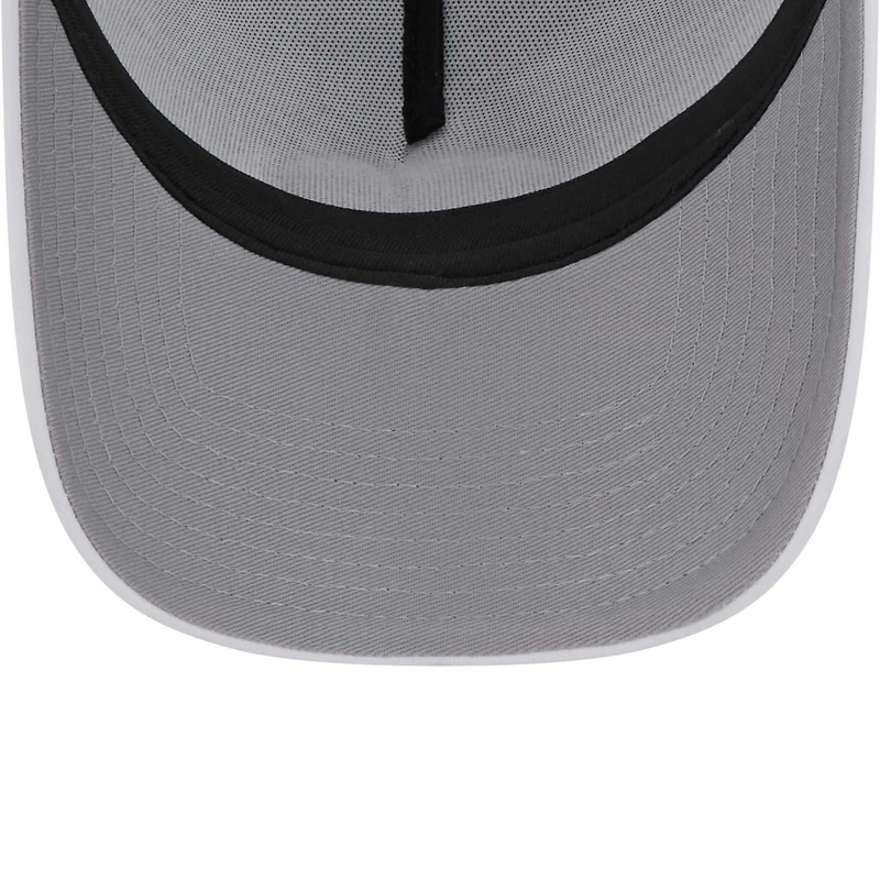 Men's New Era White Jacksonville Jaguars Happy A-Frame Trucker 9FORTY Snapback Hat