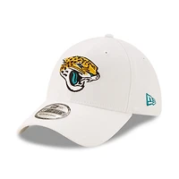 Casquette New Era blanche Jacksonville Jaguars Iced 39THIRTY Flex pour homme
