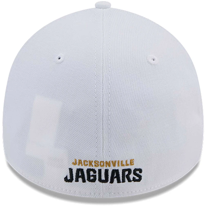 Men's New Era White Jacksonville Jaguars Main 39THIRTY Flex Hat