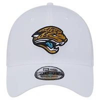 Casquette blanche 39THIRTY Flex Throwback des Jaguars de Jacksonville New Era pour homme