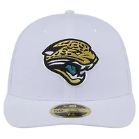 Men's New Era  White Jacksonville Jaguars Throwback Logo Omaha Low Profile 59FIFTY Fitted Hat