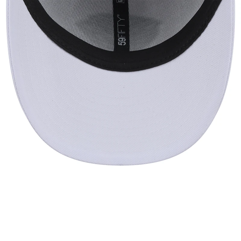 Men's New Era  White Jacksonville Jaguars Throwback Logo Omaha Low Profile 59FIFTY Fitted Hat