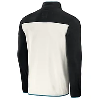 Collection NFL x Darius Rucker pour homme par Fanatics Black/Cream Jacksonville Jaguars Micro Fleece Quarter-Snap Jacket