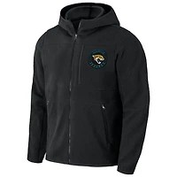Collection NFL x Darius Rucker pour hommes par Fanatics Sweat à capuche noir entièrement zippé en sherpa des Jacksonville Jaguars