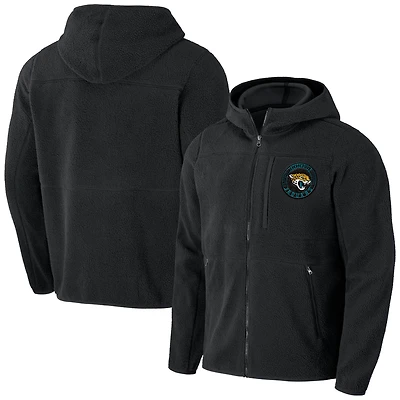 Men's NFL x Darius Rucker Collection by Fanatics Black Jacksonville Jaguars Sherpa Full-Zip Hoodie