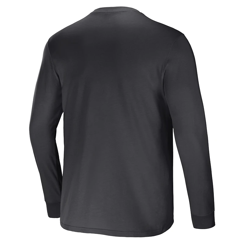 Men's NFL x Darius Rucker Collection by Fanatics Black Jacksonville Jaguars Team Long Sleeve Pocket T-Shirt