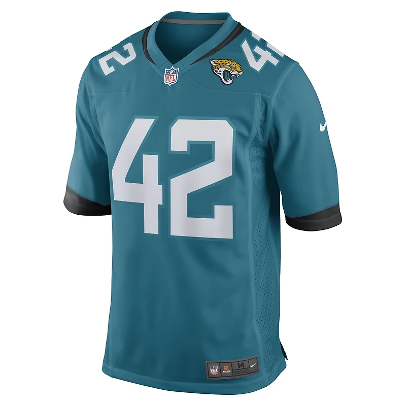 Men's Nike Andrew Wingard Teal Jacksonville Jaguars Game Jersey