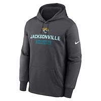 Men's Nike Anthracite Jacksonville Jaguars Toss Sweep Therma Hoodie