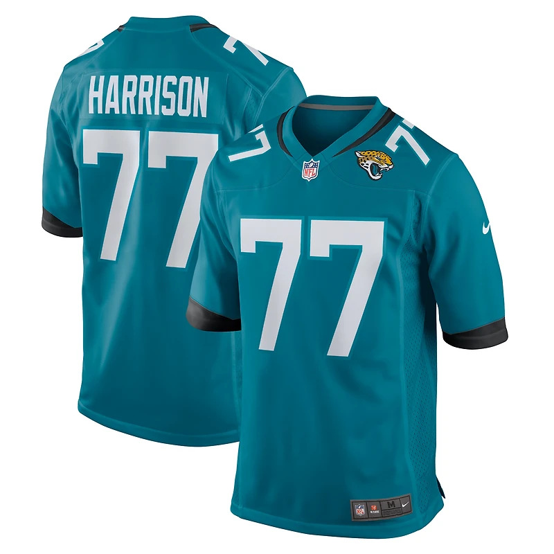 Men's Nike Anton Harrison Teal Jacksonville Jaguars Game Jersey
