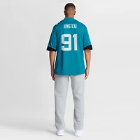 Maillot Nike Arik Armstead pour homme, bleu sarcelle, Jacksonville Jaguars Team Game