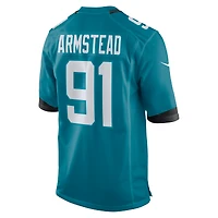 Maillot Nike Arik Armstead pour homme, bleu sarcelle, Jacksonville Jaguars Team Game